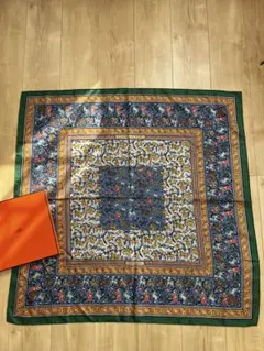 R*様 HERMES エルメス カレ140「インドの狩猟」カシミヤシルク 大判ス