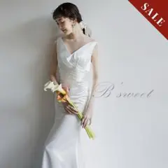 【着用写真あり】※値下げ※　結婚式 ウェディングドレス Sサイズ　前撮り 撮影用