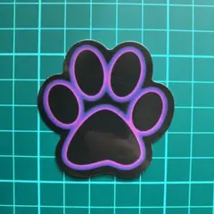 【a0599】防水ステッカー　シール　ネオンライト　肉球　動物　足跡