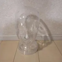 顔型 貯金箱 クリア 透明 インテリア
