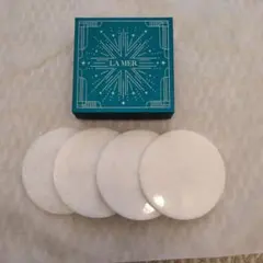LA MER ノベルティ　ホワイト ジェイド製コースター 4枚のサムネイル