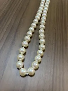 クリーム色パールネックレス 約86cm