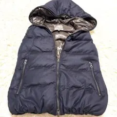 DUVETICA ダウンベスト 42 ネイビー フード付き DUVETICA ダウンベスト ネイビー