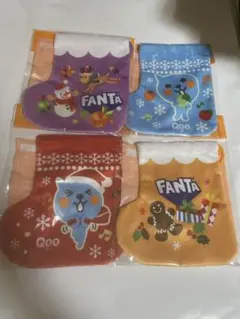 コカ.コーラQOO ソックス巾着オーナメント 4種 セット (計4袋)