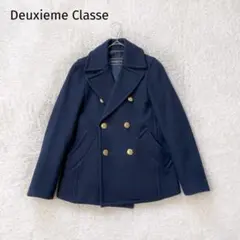 ドゥーズィエムクラス　ウールPコート　金ボタン　ショート　ダブル　ジャケット