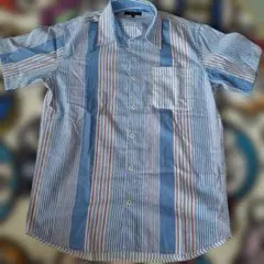 m.f. editorial ストライプ 半袖シャツ Mサイズ　中古のサムネイル