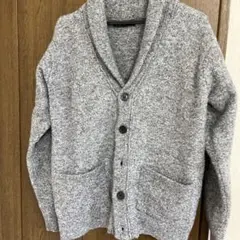 【美品】ナノユニバース　グレー ニット カーディガンあたたか！お値下げ可能！