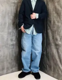 【GU】バギージーンズ バギージーンズ+E 丈標準71.0㎝