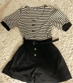 BURBERRY BLUE LABEL オールインワンキュロットスカート