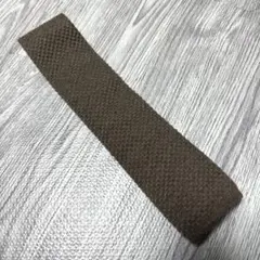 80s ブルックスブラザーズ ウール ニットタイ ネクタイ モカブラウン 伊製