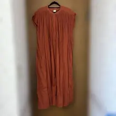 URBAN RESEARCH DOORS 半袖シャツワンピース オレンジ