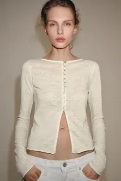 ZARA ラスティックTシャツS サイズ・新品タグ付き•完売人気アイテム
