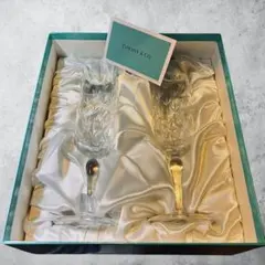 未使用】ティファニー Tiffany & Co. クリスタルグラス ペア箱入り 