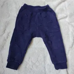 Moujonjon 星柄 キルティングネイビー パンツ