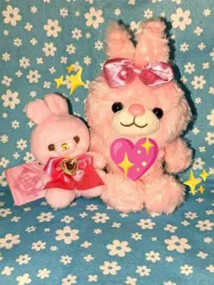 ♡新品♡ハートフレンズ♡ぬいぐるみ＆桃色のお友達マスコットBCぬいぐるみ♡