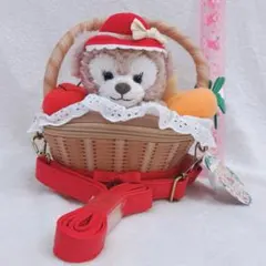 上海 ディズニー シェリーメイ 秋の田園 ぬいぐるみ カゴ ショルダーバッグ
