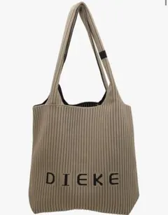 新品　DIEKE ストライプ トートバッグ ベージュ