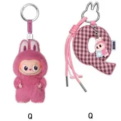 ラブブ ピンフォーラブ イニシャル Q ペンダント&チャームセット ポップマート