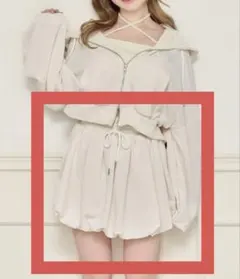 apres jour バルーンスウェットスカパン　アイボリー