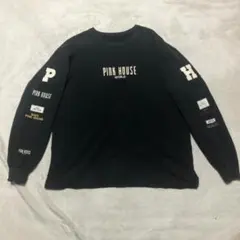 【匿名配送】ピンクハウス ロゴプリント 全ブランド袖ロゴ スウェット L