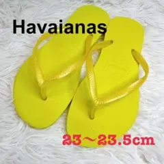 Havaianas ハワイアナス　レディース　ビーチサンダル　イエロー　23cm