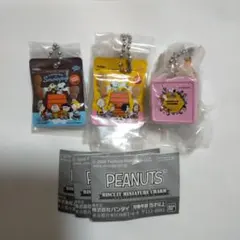 PEANUTS ビスケットミニチュアチャーム 3個セット