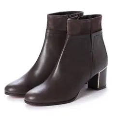 マッキントッシュ フィロソフィー 素材コンビショートブーツ　22.5cm 本革