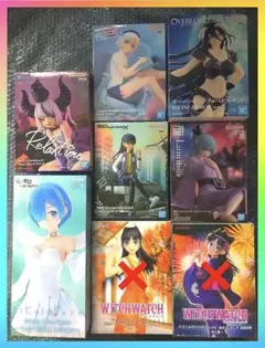 美少女アニメキャラクターフィギュア 6体セット　新品未開封 箱付き 匿名配送