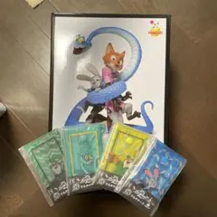 ズートピア2 ハッピーくじ a賞 ポスターフィギュア おまけつき