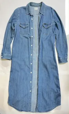 Lee レディース ワンピース デニムシャツ 腰紐なし