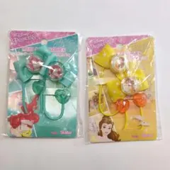 ディズニープリンセス ヘアゴムセット 2個