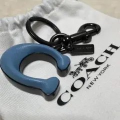 極美品　コーチ　COACH　チャーム/キーリング　シグネチャー　袋付き