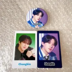 straykids フォトカード　缶バッジ　チャンビン