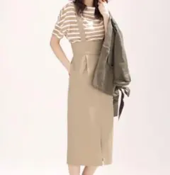 nano・universeハイウエストタイトスカート