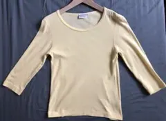 Sunspelサンスペル　七分袖クリーム色TシャツM-S