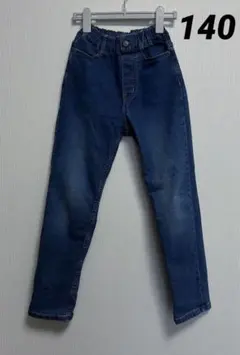 GU ストレッチデニムストレートパンツ デニムスカート キッズ