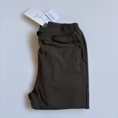 新品未使用 branshes ストレッチミニ裏毛ジョガーパンツ 150 カーキ
