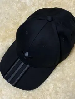 adidas ブラック キャップ フリーサイズ57-60cm調整可
