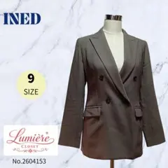 【訳アリ】【INED】 長袖ジャケット サイズ9 グレー系 春夏秋用のサムネイル
