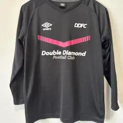 UMBRO DDFC 長袖プラクティスシャツ ブラック160のサムネイル