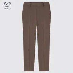 新品未使用‼️UNIQLO スマートアンクルパンツ　グレンチェック　ブラウン　XS