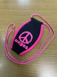 noges ピース ネックストラップ付 ピンク サーフィン　キーケースのサムネイル