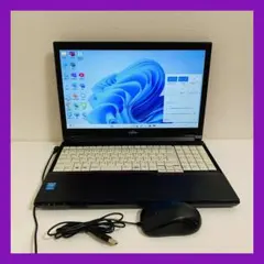 Y116 Fujitsuノートパソコン i5メモリ8G高速 Windows11