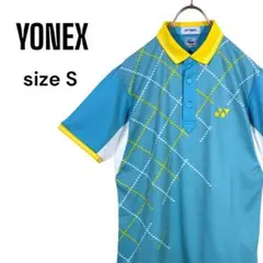 YONEX ヨネックス バドミントン ポロシャツ メッシュ 水色 練習着 S