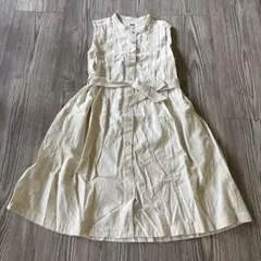 UNIQLO ノースリーブワンピース 130 アイボリー