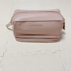 メイクポーチ 大容量 持ち運び コスメポーチ　ピンク　2段　かわいい