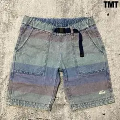 〈TMT〉リバーシブル デニムハーフパンツ レインボー S 日本製のサムネイル