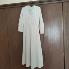 シャツワンピース長袖白