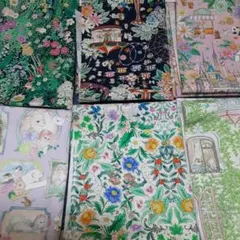 ユキエモン生地　縦50cm横25cm 6枚　柄変更不可