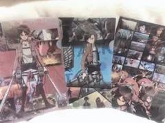 【非売品】進撃の巨人 リヴァイ クリアファイル 3枚セット